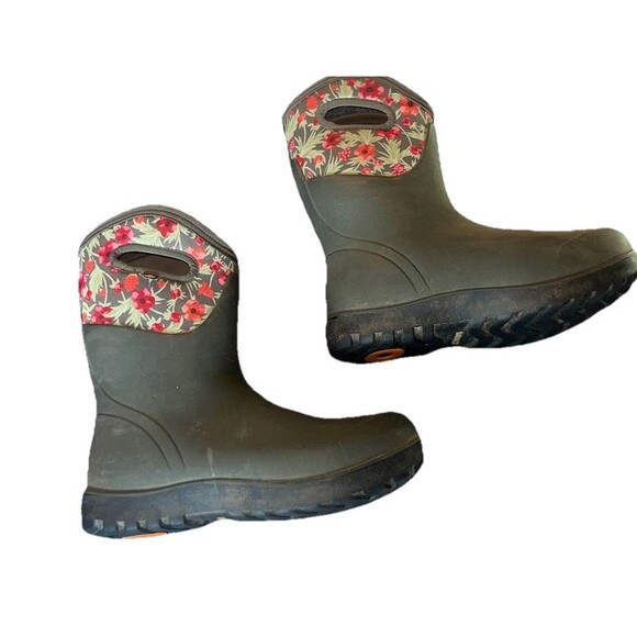 Womens Bogs Neo-Classic Mid Vine Dark Green Winter Boots Booties Size 9-9.5 US - Picture 8 of 10